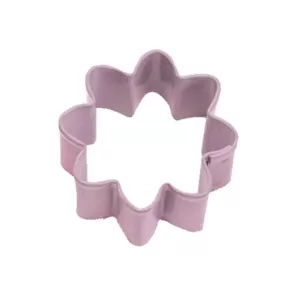 CybrTrayd 12-Piece Mini Daisy Pink Polyresin Cookie Cutter & Recipe