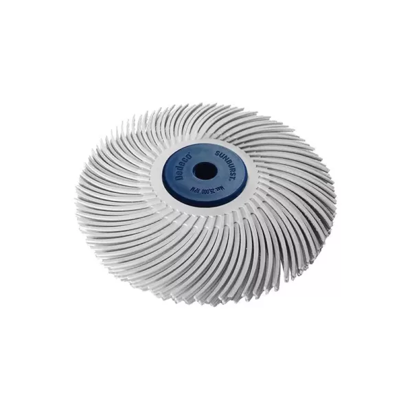 Dedeco Sunburst 3 in. 120-Grit 3-Ply Radial Discs 1/4 in. Arbor Medium Thermoplastic Cleaning and Polishing Tool