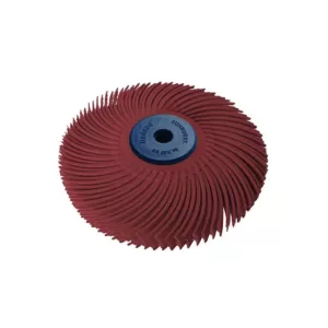 Dedeco Sunburst 3 in. 6-Ply Radial Discs 1/4 in. Tool Std 220-Grit Arbor Thermoplastic Cleaning and Polishing