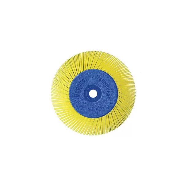 Dedeco Sunburst - 6 in. TA Radial Discs - 1/2 in. Arbor - Thermoplastic Cleaning and Polishing Tool, Coarse 80-Grit (1-Pack)