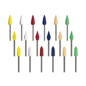 Dedeco Sunburst Points 3/32 in. Shank - Thermoplastic Clean, Debur and Polish Tool Set (1-Each x 3-Shapes x 6-Grit, 18-Piece)