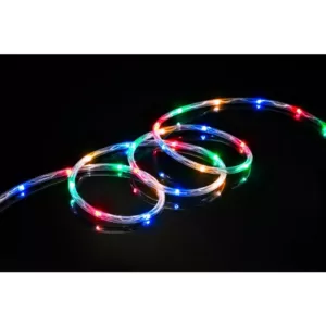 DEERPORT DECOR 80-Light 16 ft. LED Multi-Color Mini Rope Light TRUE-Tech 360-Degree Directional Shine