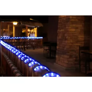 DEERPORT DECOR 16 ft. Blue All Occasion Indoor Outdoor LED Rope Light 360Directional Shine Decoration (2-Pack, 32 ft. Total)
