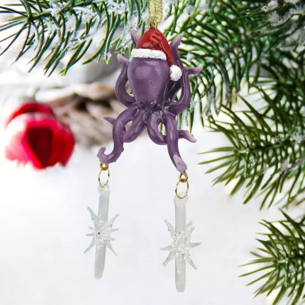 Design Toscano 5.5 in. Tenacious Tentacles Octopus Holiday Ornament