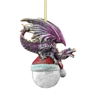 Design Toscano 6.5 in. North Pole Dragon Holiday Ornament