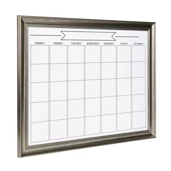 DesignOvation Macon Monthly Dry Erase Calendar Memo Board