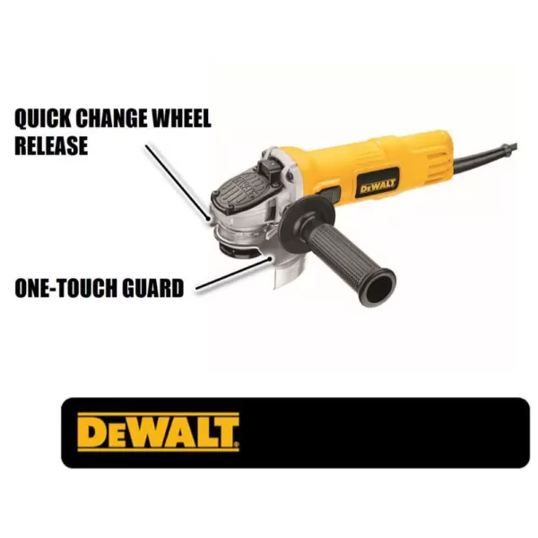 DEWALT 7 Amp 4-1/2 in. Small Angle Grinder with 1-Touch Guard (4-Pack)