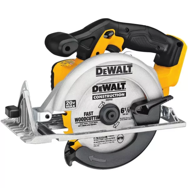 DEWALT 20-Volt MAX Cordless 6-1/2 in. Circular Saw with (1) 20-Volt Battery 3.0Ah