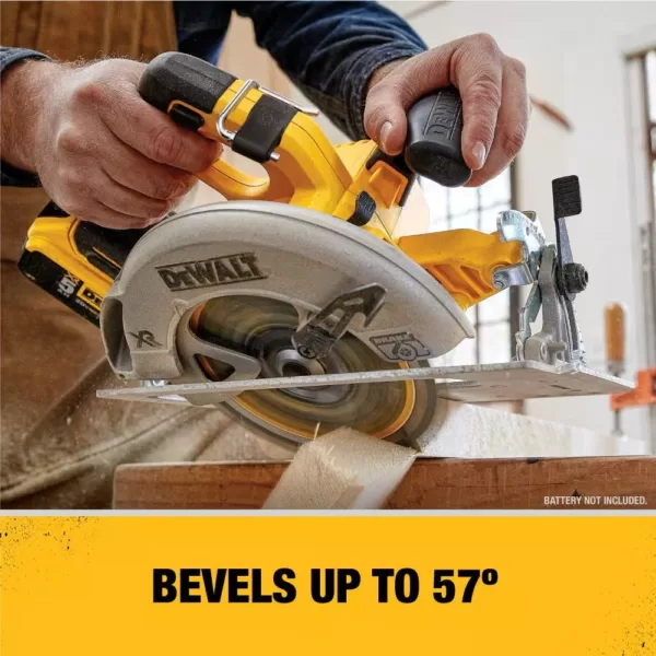 DEWALT 20-Volt MAX XR Cordless Brushless 7-1/4 in. Circular Saw with (1) 20-Volt Battery 5.0Ah & Charger