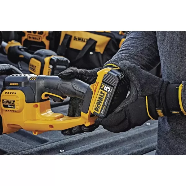 DEWALT 22 in. 20V MAX Lithium-Ion Cordless Hedge Trimmer (Tool Only) with Bonus 20V MAX Lithium-Ion Starter Kit Included
