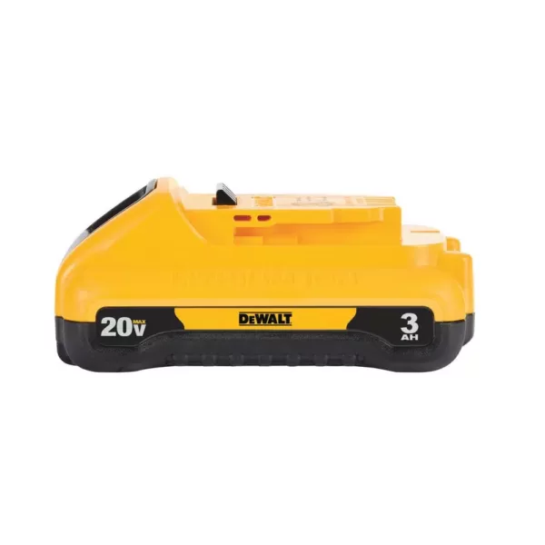 DEWALT 20-Volt MAX Cordless Compact Jobsite Blower 135 MPH 100 CFM with (1) 20-Volt 3.0Ah Battery