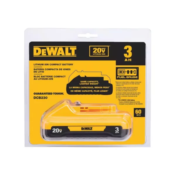 DEWALT 20-Volt MAX Cordless Compact Jobsite Blower 135 MPH 100 CFM with (1) 20-Volt 3.0Ah Battery