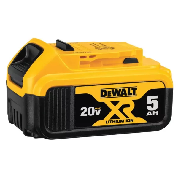 DEWALT 22 in. 20V MAX Lithium-Ion Cordless Hedge Trimmer with (1) 5.0Ah Battery, (1) 3.0Ah Battery and Charger Included