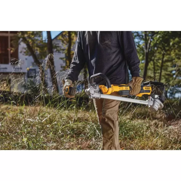 DEWALT 20V MAX Lithium-Ion Brushless Cordless String Trimmer Kit with Bonus 0.080 in. x 225 ft. Replacement Line Included