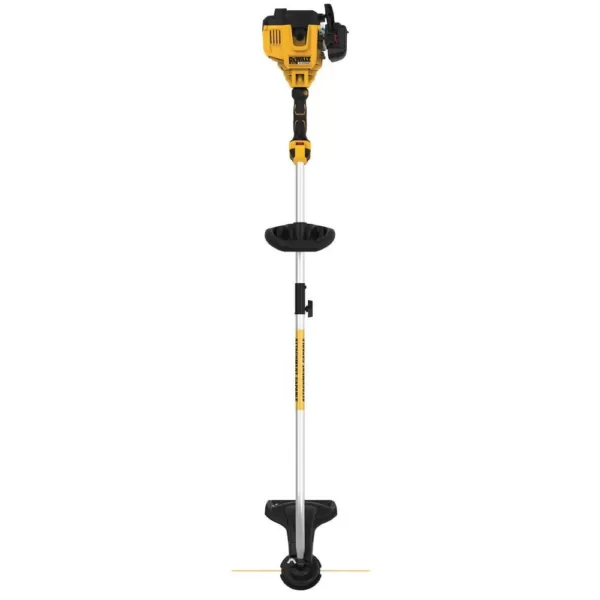 DEWALT 27 cc 2-Cycle Gas Curved Shaft String Trimmer with Attachment Capability