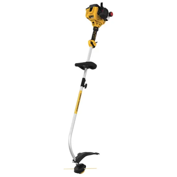 DEWALT 27 cc 2-Cycle Gas Curved Shaft String Trimmer with Attachment Capability