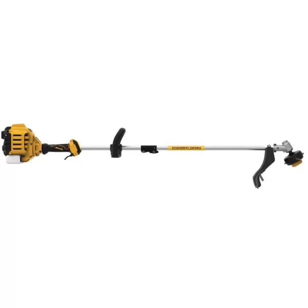 DEWALT 27cc 2-Cycle Gas Straight Shaft String Trimmer with Attachment Capability