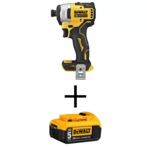 DEWALT ATOMIC 20-Volt MAX Cordless Brushless Compact 1/4 in. Impact Driver with (1) 20-Volt 5.0Ah Battery