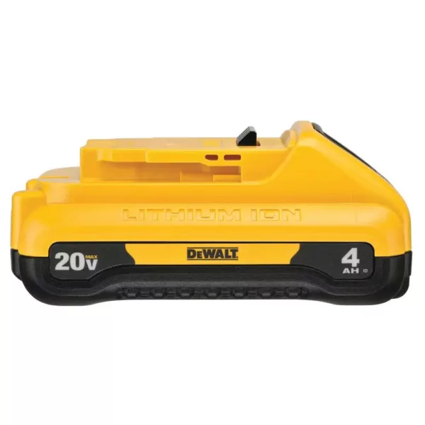 DEWALT 20-Volt MAX Cordless 1/4 in. Impact Driver, (1) 20-Volt 4.0Ah Battery & Charger