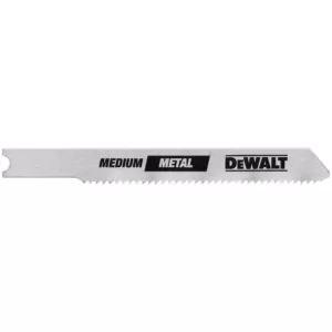 DEWALT 3 in. 36 TPI Sheet Metal Cutting Jig Saw Blade Bi-Metal U-Shank (5-Pack)
