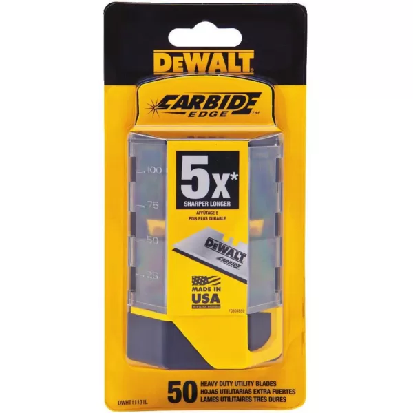 DEWALT Carbide Utility Blade (50-Pack)