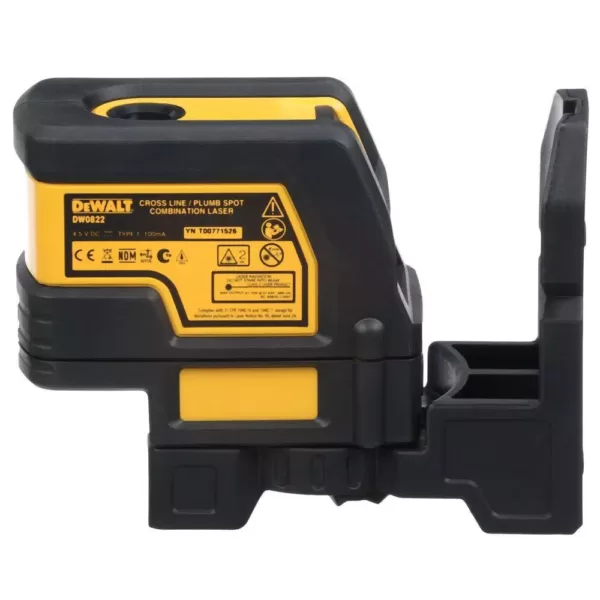 DEWALT 165 ft. Red Self-Leveling Cross-Line and Plumb Spot Laser Level with (3) AAA Batteries & Case