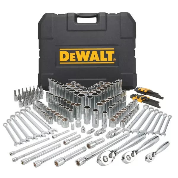 DEWALT Mechanics Tool Set (204-Piece) with (65-Piece) Impact Ready Accessory Set