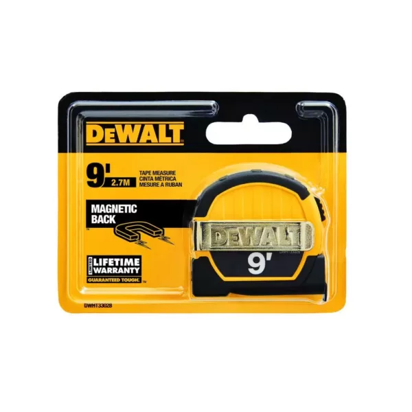 DEWALT 1/4 in. x 3/8 in. Drive Polished Chrome Mechanics Tool Set (108-Piece) with 9 ft. x 1/2 in. Tape Measure