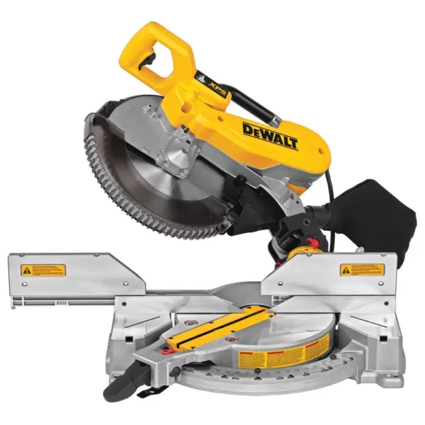 DEWALT 15 Amp Corded 12 in. Double-Bevel Compound Miter Saw with Cutline LED