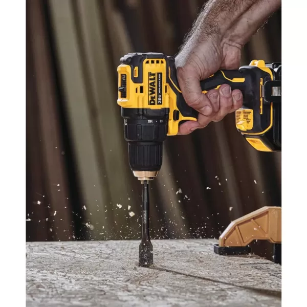 DEWALT ATOMIC 20-Volt MAX Cordless Brushless Compact 1/2 in. Drill/Driver, (2) 20-Volt 1.3Ah Batteries & 6-1/2 in. Circular Saw