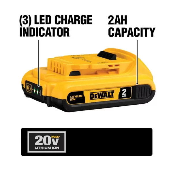 DEWALT 20-Volt MAX XR Cordless Brushless 1/2 in. Drill/Driver, (1) 20-Volt 5.0Ah Battery, (1) 20-Volt 2.0Ah Battery & Charger