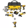 DEWALT 20-Volt MAX Cordless Combo Kit (6-Tool) with (1) 20-Volt 4.0Ah Battery, (1) 2.0Ah Battery & 3/8 in. Impact Wrench