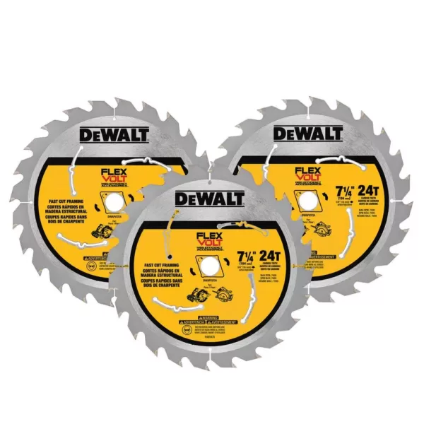 DEWALT FLEXVOLT Reciprocating Saw Blade and 7-1/4 in. Circular Saw Blade Set (11-Pack)