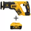 DEWALT 20-Volt MAX XR Cordless Brushless Compact Reciprocating Saw with (1) 20-Volt Battery 6.0Ah