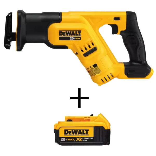 DEWALT 20-Volt MAX Cordless Compact Reciprocating Saw with (1) 20-Volt Battery 4.0Ah