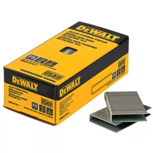 DEWALT 2 in. Leg x 1/2 in. Crown 15-1/2-Gauge Coated Steel Hardwood Flooring Staple (7,728 per Box)