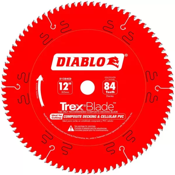 DIABLO 12 in. x 84-Tooth Trex/Composite Material Cutting Saw Blade