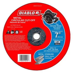 DIABLO 7 in. x 1/8 in. x 5/8 in. Metal Cut-Off Disc (10-Pack)