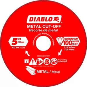 DIABLO 5 in. Diamond Wheel for Metal Cutting