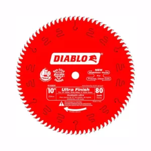 DIABLO 10 in. x 80-Teeth Ultra Finish Saw Blade