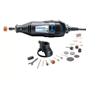 Dremel 200 Series 1.14 Amp Dual Speed Corded Rotary Tool Kit with 21 Accessories and 1 Attachment