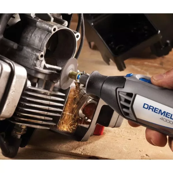 Dremel 4000 Series 1.6 Amp Variable Speed Corded Rotary Tool Kit with 30 Accessories, 2 Attachments and Carrying Case