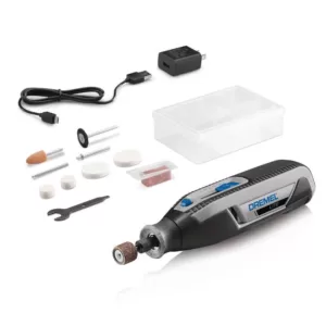 Dremel Lite 7760 4-Volt Variable Speed Lithium Ion Cordless Rotary Tool Kit with 10 Accessories