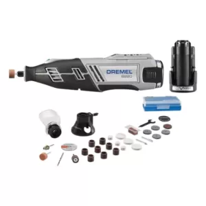 Dremel 8220 Series 12-Volt MAX Lithium-Ion Variable Speed Cordless Rotary Tool Kit with 2 Batteries, 28 Accessories and Case