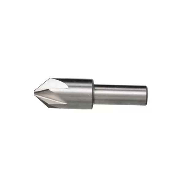 Drill America 1-1/2 in. 100-Degree High Speed Steel Countersink Bit with 6 Flutes