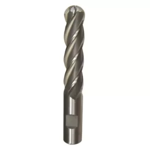 Drill America 1/4 in. x 1/4 in. Shank Carbide End Mill Specialty Bit with 4-Flute Ball Shape