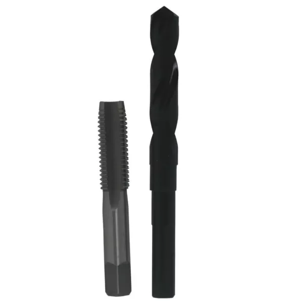 Drill America 11/16 in. - 11 High Speed Steel Tap and 19/32 in. x 1/2 in. Shank Drill Bit Set (2-Piece)