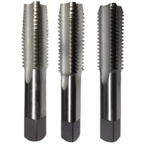 Drill America 1/2 in. -20 High Speed Steel Left Hand 4-Flute Tap Set