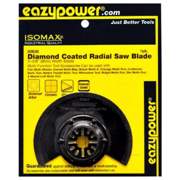 eazypower 85 mm/3-3/8 in. Oscillating Diamond Coated Radial Saw Blade
