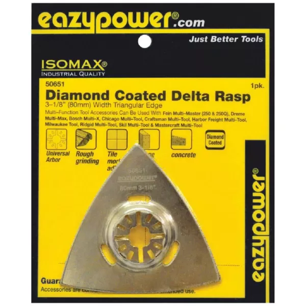 eazypower 80 mm/3-1/8 in. Oscillating Diamond Coated Delta Rasp